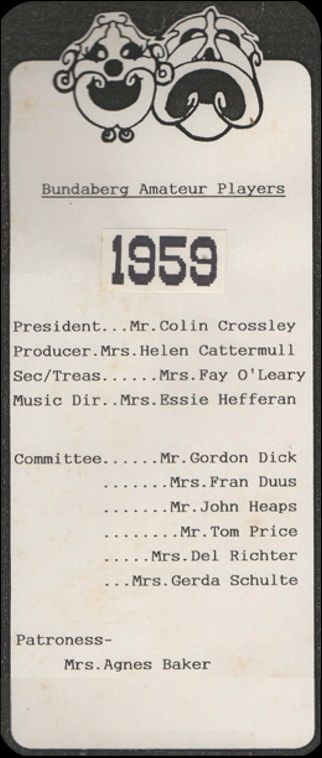 Nineteen fifty nine management committee